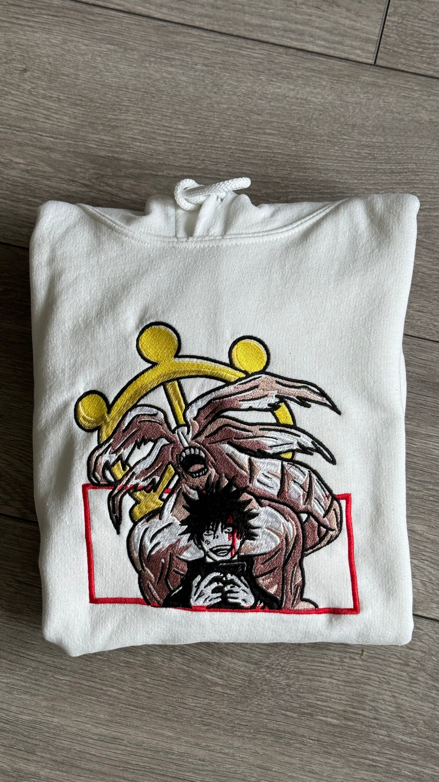 White Fushiguro Hoodie Size M